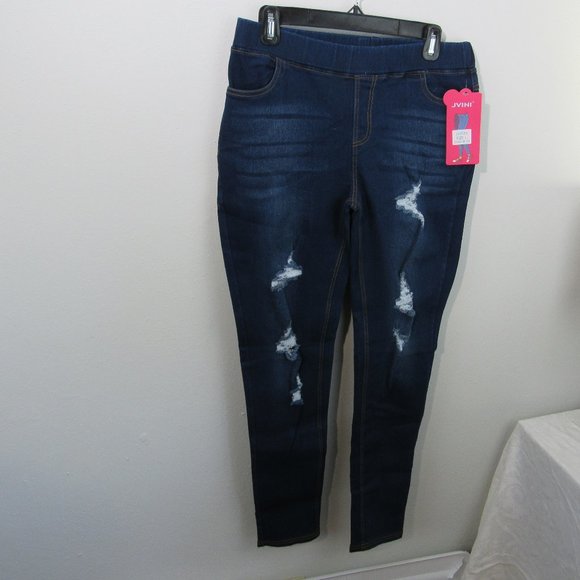 JVINI Denim - JVINI Ripped & Distressed Denim Jeggings